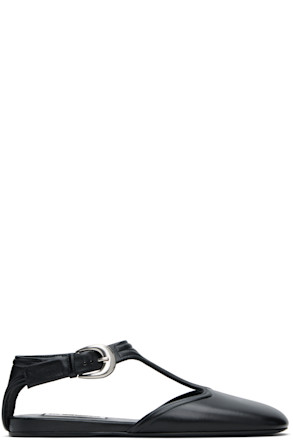 Black Mary Jane Ballerina Flats