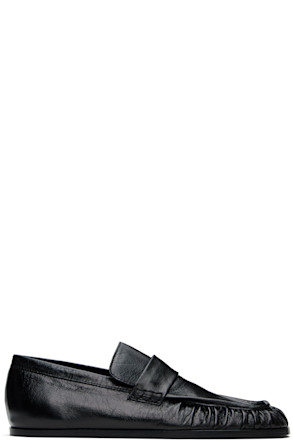 Black Leather Loafers