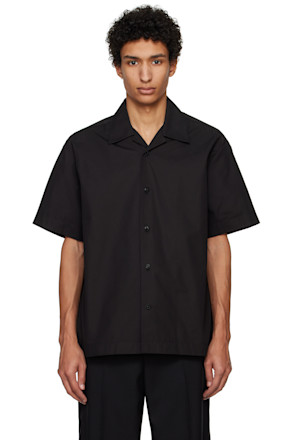 Black Boxy-Fit Shirt