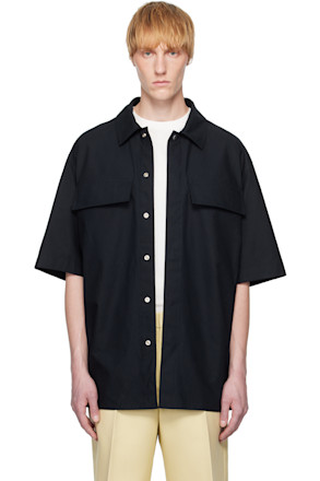 Navy Cotton Shirt