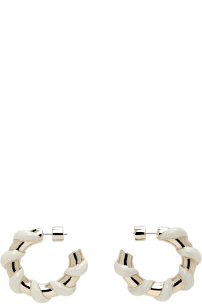 Gold & Off-White Mélodie Candy Earrings