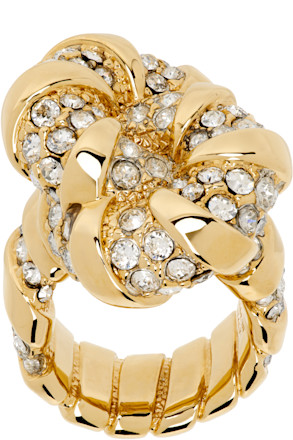 Gold Rhinestone Mélodie Ring