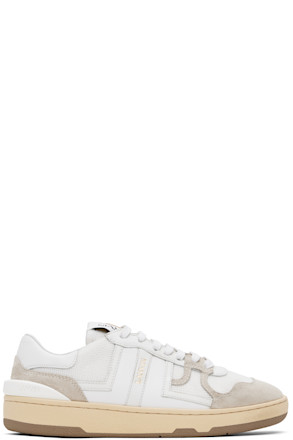 White Clay Mesh Sneakers