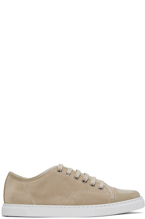 Beige DBB1 Suede & Patent Leather Sneakers