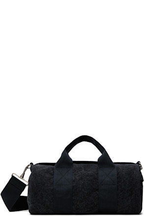 Gray Piece-Dyed Small Duffle Bag