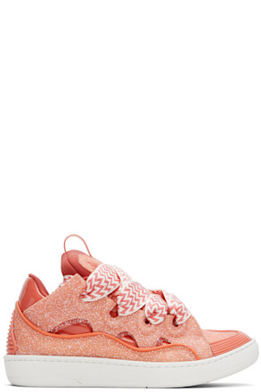 Pink Speckled Curb Sneakers