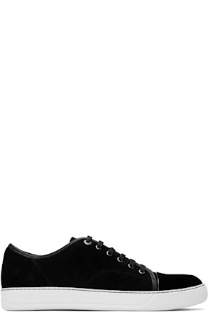 Black DBB1 Suede & Patent Leather Sneakers