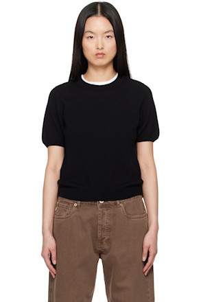 Black Emer Cashmere T-shirt