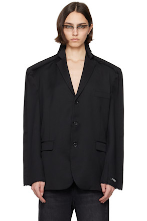 Black Outline Tailored Blazer