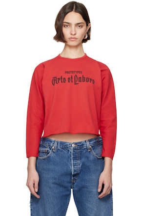 Red L.S. 'Arte et Labore' T-shirt