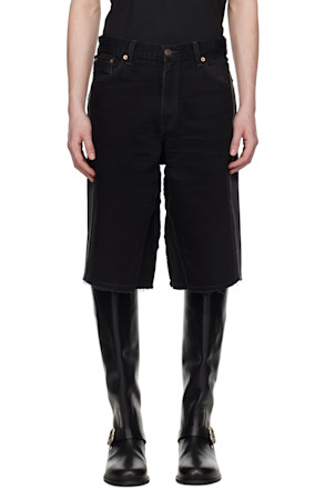 Black New Denim Shorts