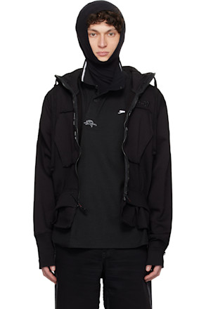 Black Toggle Hoodie