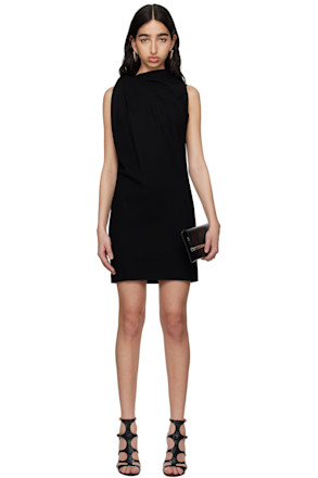 Black Knot Detail Minidress