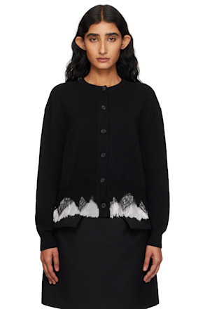 Black Cobweb Lace Cardigan