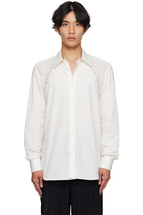 White Lace Harness Shirt