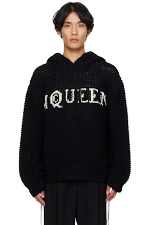 Black Cropped Hoodie