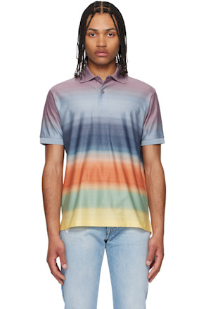 Multicolor Smith Stripe Cotton Polo