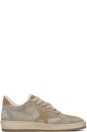 Taupe Tonal Suede Ball Star Sneakers