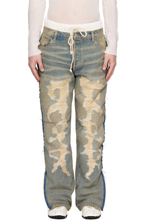 White & Blue Fathers Garden Fara-C Jeans