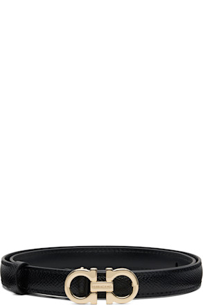 Black Sized Gancini Belt