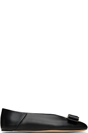 Black Vara Bow Ballerina Flats