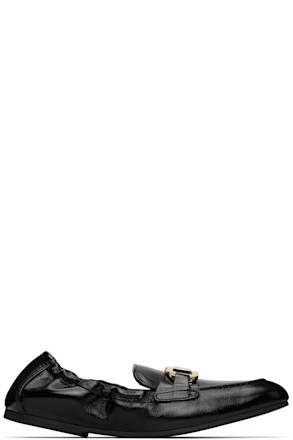 Black Elasticated Loafers