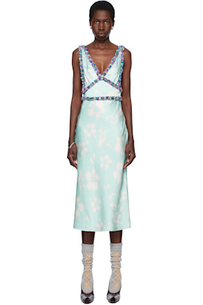 SSENSE Exclusive Blue Donna Midi Dress