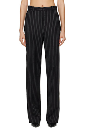 Black Straight Leg Trousers