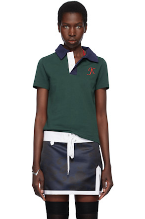 Green Monogram Polo