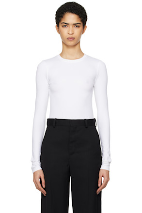 White Opaque Long Sleeve T-shirt