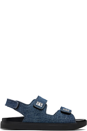 Blue 4G Strap Sandals