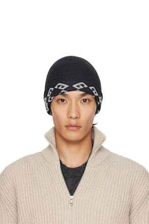 Gray Monogram 1972 Reversible Beanie