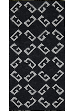 Gray Double-Faced Monogram Scarf