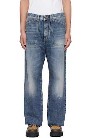 Blue Loose Fit Jeans