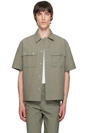 Khaki Textured Monogram 72 Shirt