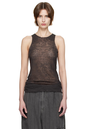 Gray No.73 Tank Top
