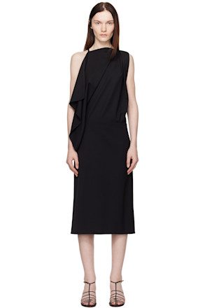 Black Elena Midi Dress