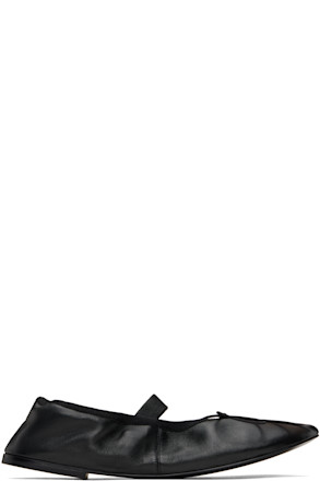Black Glove Mary Jane Ballerina Flats