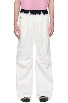 White Knee Jeans