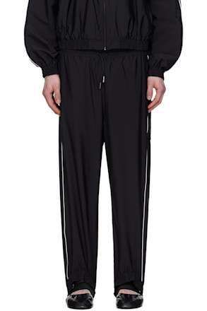 Black Fuseau Track Pants