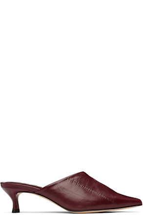 Burgundy Luciana Mules