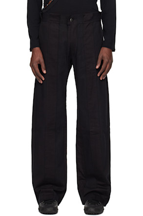 Black Saccharinum Trousers