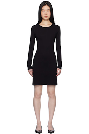 Black Long Sleeve Bellevue Minidress
