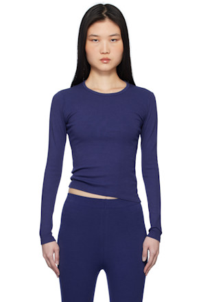Navy Long Sleeve Bellevue T-shirt