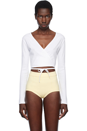 White Sarita Wrap Top