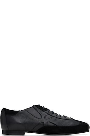Black Slashed Hybrid Oxfords