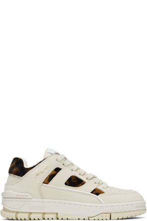 Beige & Brown Area Lo Sneakers