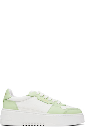 White & Green Orbit Neo Sneakers