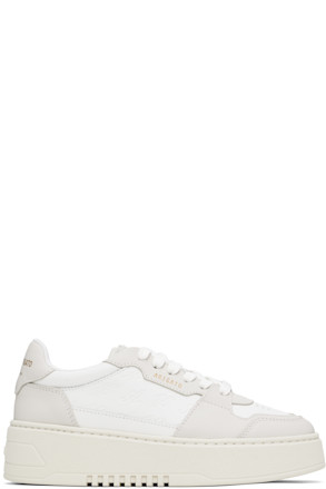 White & Taupe Orbit Neo Sneakers