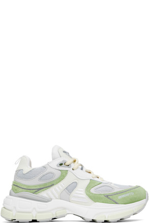 Gray & Green Sphere Runner Sneakers